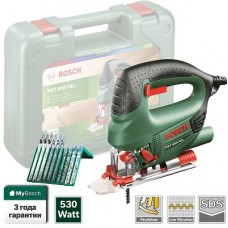 BOSCH PST 800 PEL в чем. + набор пилок (530 Вт, пропил до 80 мм)0.603.3A0.101 .