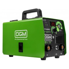 DGM FX220 (230В; 20-180 А; 65 В; FLUX/MMA/TIG LIFT; байонетный разъем; без газа)