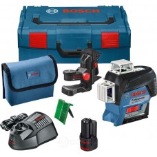 Bosch GLL 3-80 CG + BM1  (рабочий диапазон: 30 м, точность нивелирования: 2 мм/10 м, пределы самовыравнивания: 4 °, горизонтальных проекций: 1, вертикальных проекций: 2 )(0.601.063.T00) 