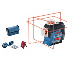 Bosch GLL 3-80 C (проекция: 3 плоскости 360°, до 120 м, +/- 0.20 мм/м, резьба 1/4, 5/8") (0.601.063.R00)