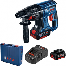 BOSCH GBH 180-LI (18.0 В, 2 акк., 4.0 А/ч Li-Ion, 2.0 Дж, вес 2.6 кг,) (0611911021)