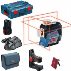 BOSCH GLL 3-80 C c аккумулятором L-BOXX (проекция: 3 плоскости 360°, до 120 м, +/- 0.20 мм/м, резьба 1/4, 5/8") (0601063R02)