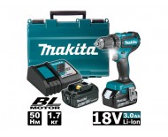 MAKITA 485RF3J (18В) (50Nm/2*3.0Ah) шуруповерт