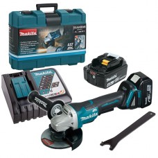 MAKITA DGA508RME (18 В, 2 акк., 4.0 А/ч, Li-Ion, диск 125х22.0 мм)