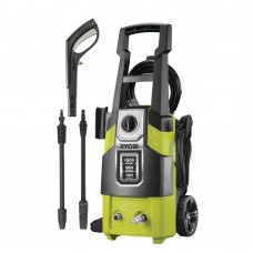 RYOBI RPW120B (1800 Вт; 120 бар, 380 л/час; работает без водопровода, функции самовсасывания, 3-поршневая осевая алюм.помпа; мех.фильтр; кабель 5м; армированный шланг 5м, вес 7,7 кг)