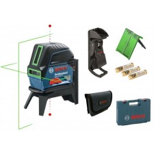 BOSCH GCL 2-15 G + RM1  (проекция: крест, до 15 м, +/- 0.05 мм/м, резьба 1/4, 5/8", зелёный лазер) (0601066J00)