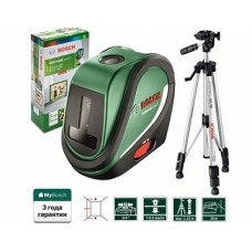 BOSCH UniversalLevel 2 - Set со штативом  (проекция: крест, до 10 м, +/- 0.50 мм/м, резьба 1/4") (0603663801)