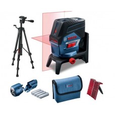 BOSCH GCL 2-50 C со штативом BT150 и держателем ( проекция: крест, до 50 м, +/- 0.30 мм/м, резьба 1/4") (0601066G02)