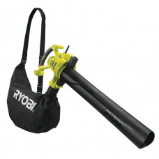 RYOBI RBV3000CSV-RAC365 (3000 Вт, скорость возд. 375 км/ч,14м.куб\мин, режим работы - пылесос+выдув,мульчирование 16:1, травосборник 45 л, вес 3,6 кг)