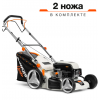DeWORKS L 50SP ( 5,0 л.с; 155 см3; 48 см; самоходная; боковой выброс; 65л; 25-75мм - центральная; колеса 205/280 мм,вес 31кг)