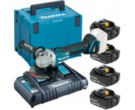 Makita DGA504ZXC (18В)  4х5,0Ah угловая шлифмашина аккумуляторная 