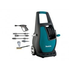MAKITA HW111 (1.70 кВт, 110 бар, 370 л/ч, возможность забора воды из бочки: Нет, рабочая температура воды: до 40 г)